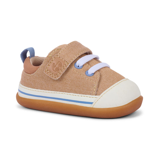 Stevie Mini First Walker Shoe - Khaki by See Kai Run