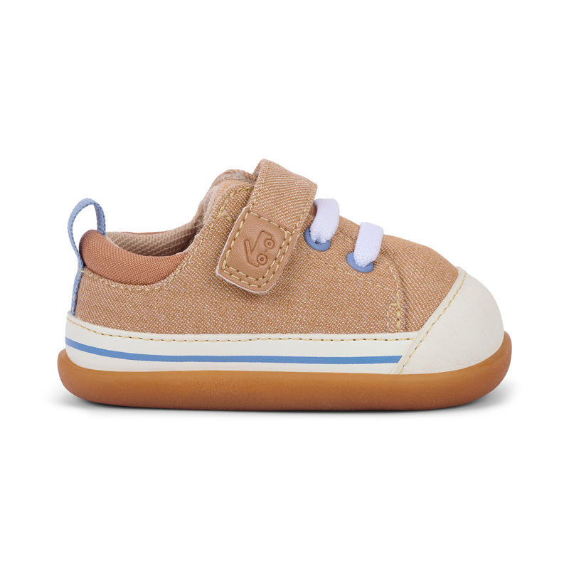 Stevie Mini First Walker Shoe - Khaki by See Kai Run