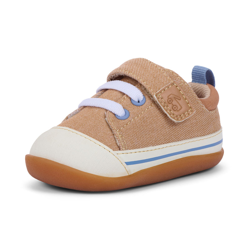 Stevie Mini First Walker Shoe - Khaki by See Kai Run