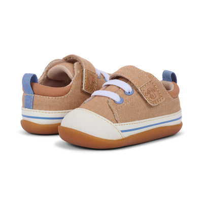 Stevie Mini First Walker Shoe - Khaki by See Kai Run