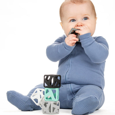 Stack N Chew Cubes - Monochrome by Malarkey Kids