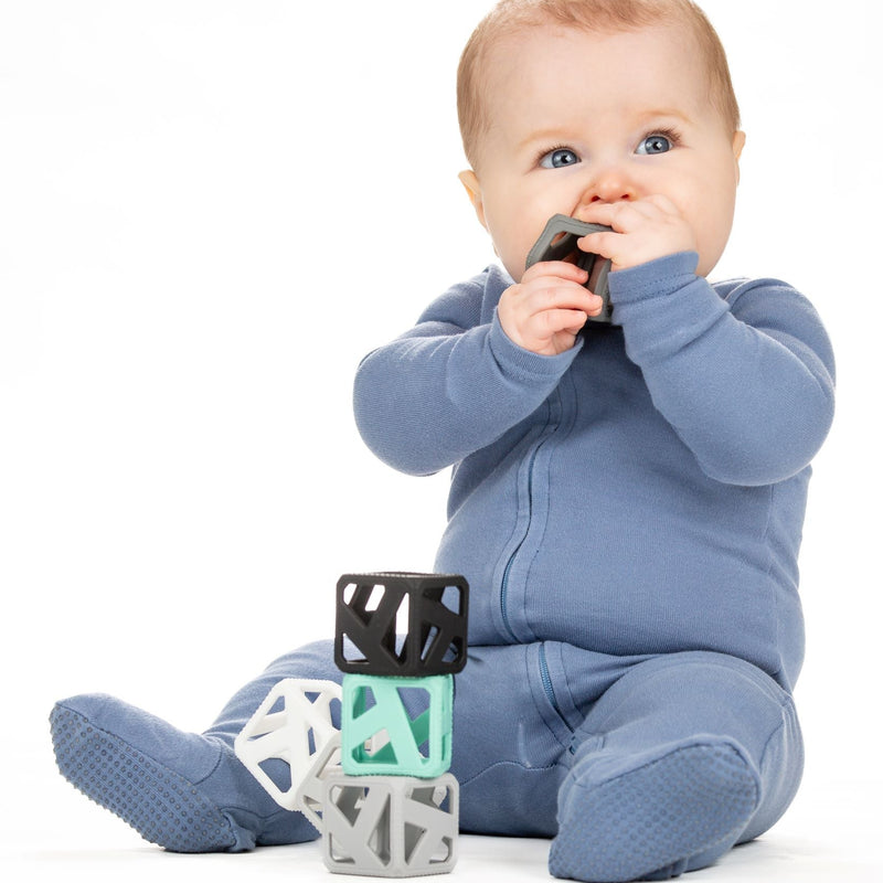 Stack N Chew Cubes - Monochrome by Malarkey Kids