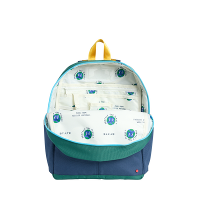 Kane Kids Backpack - Blue Chevron by State Bags