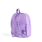 Purple backpack on a white background