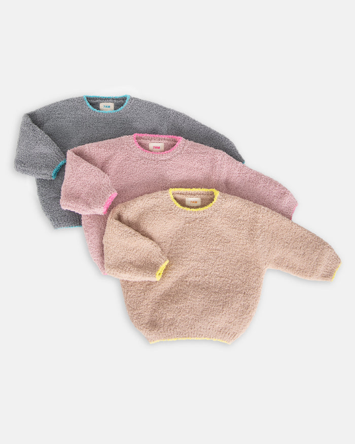 Boxy Sweater - Fuzzy by 7AM Enfant