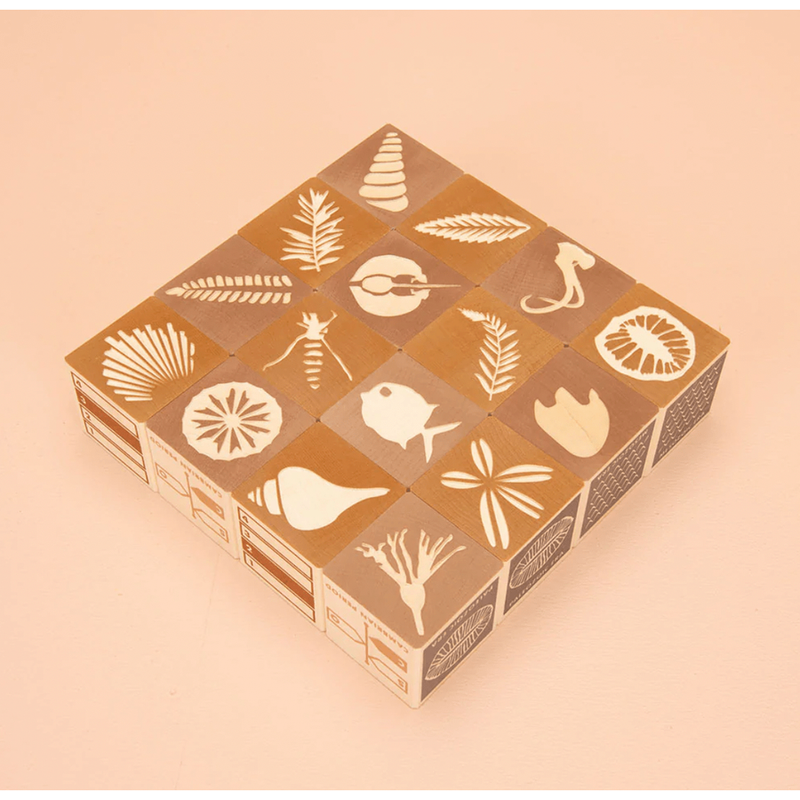 Fossil Wooden Blocks by Uncle Goose