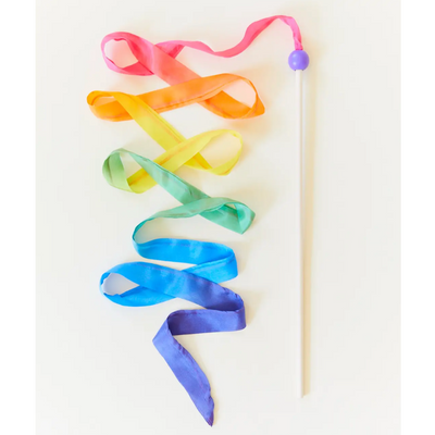 Streamer Wand - Rainbow by Sarah's Silks