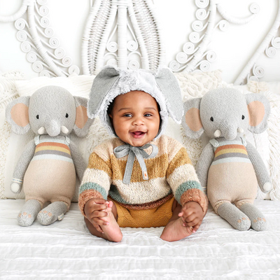 Evan the Elephant by Cuddle + Kind