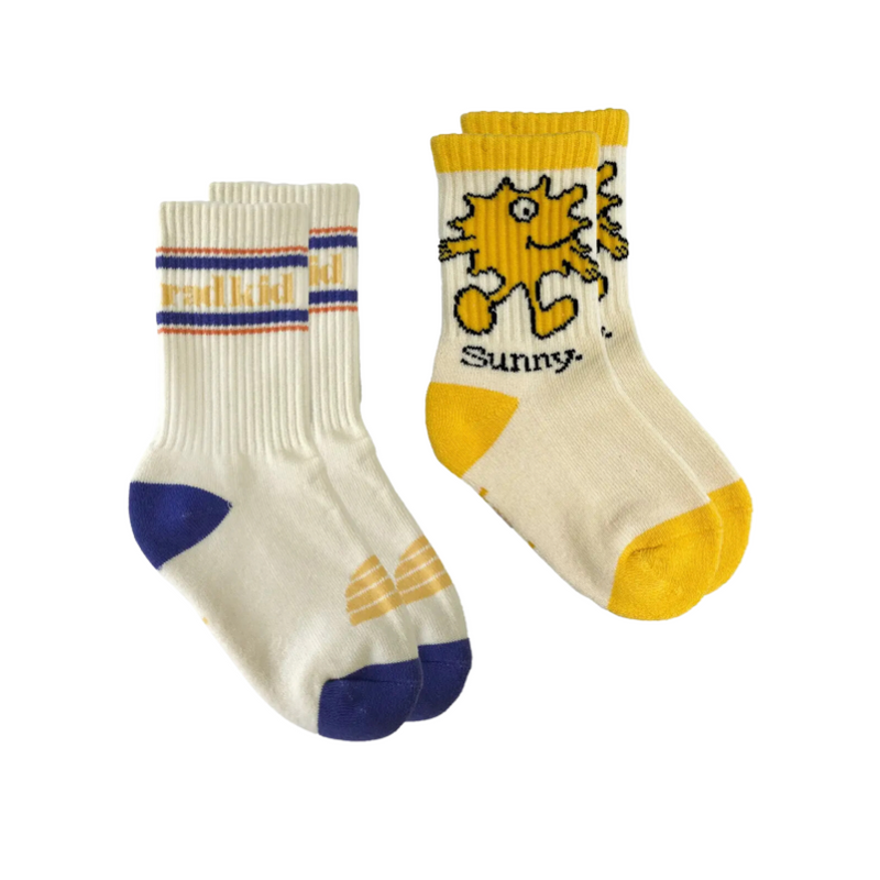 Rad Kid and Sunny Organic Socks - 2 Pack by Banabae