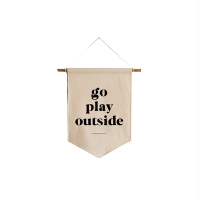 Go Play Outside Canvas Banner by Gladfolk