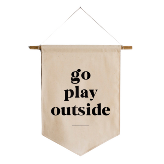 Go Play Outside Canvas Banner by Gladfolk