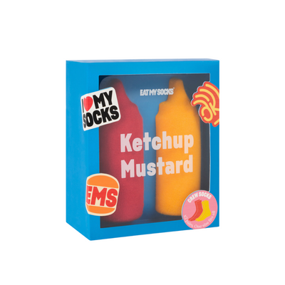 Ketchup & Mustard Socks (2 Pairs) by Eat My Socks