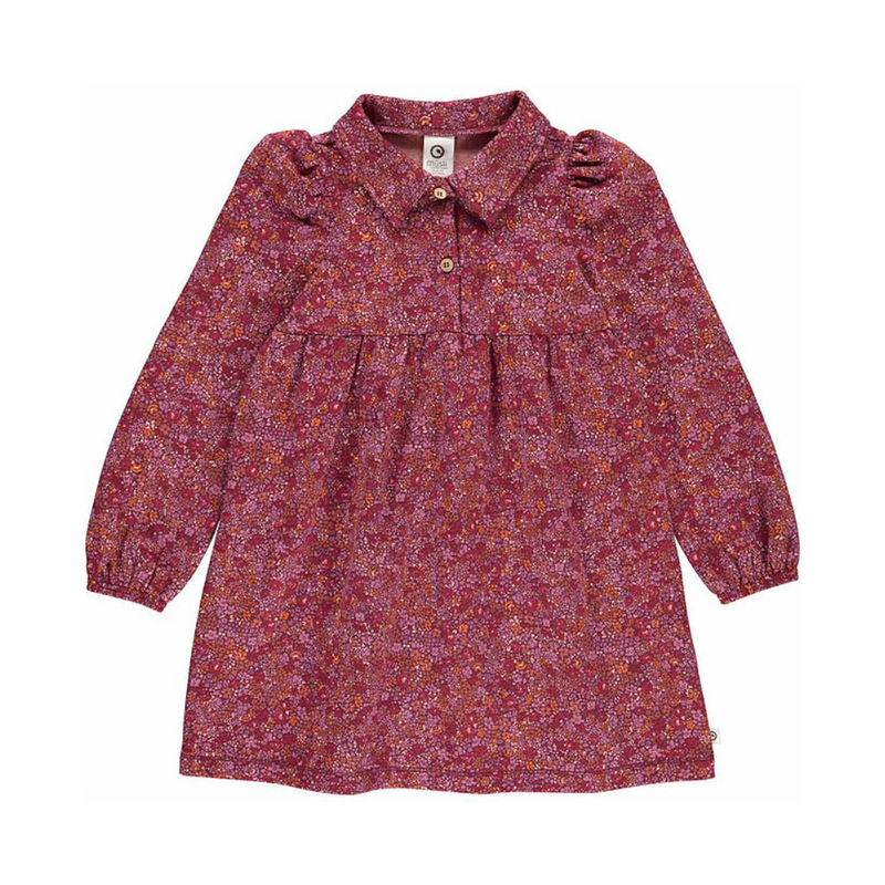 Petit Blossom Long Sleeve Dress - Fig/Boysenberry by Musli