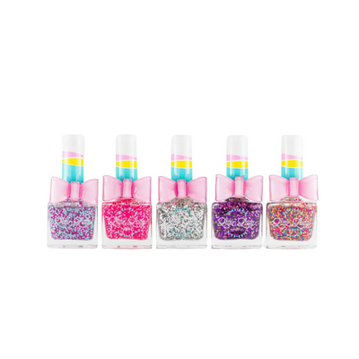 Scented Nail Polish Confetti Glitter Collection Kit by Little Lady Products