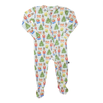 Bamboo Zippered Footie - Nicholas by Lev Baby FINAL SALE