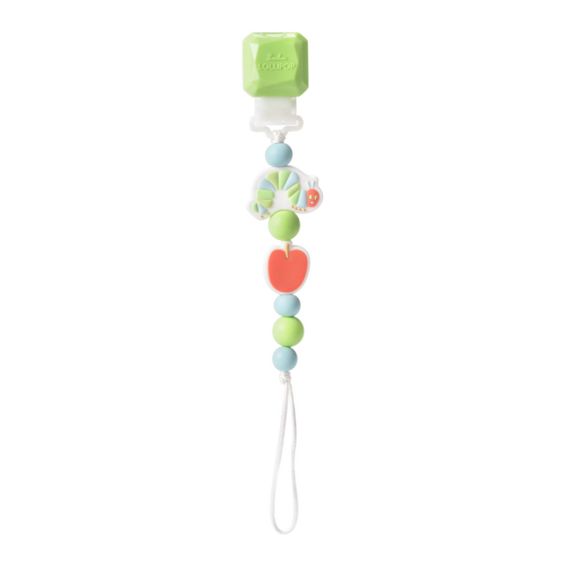 Beaded Pacifier Clip - The Very Hungry Caterpillar by Loulou Lollipop