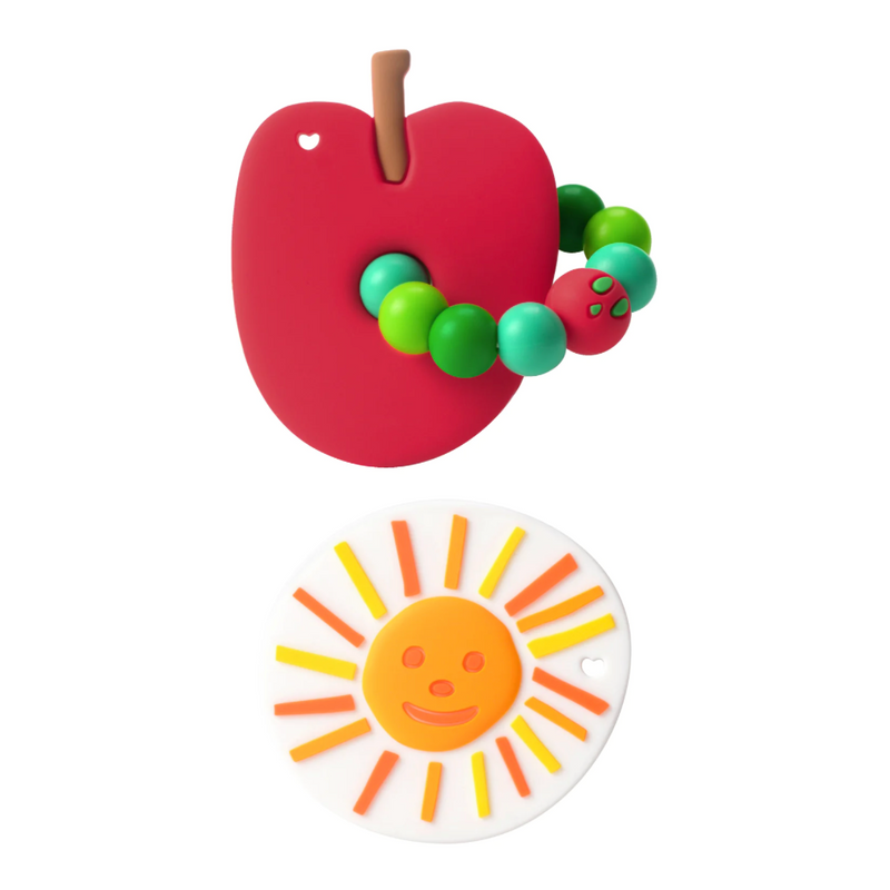 Apple and Sun Teether Set - The Very Hungry Caterpillar by Loulou Lollipop