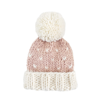 Sawyer Hand Knit Hat - Blush by The Blueberry Hill
