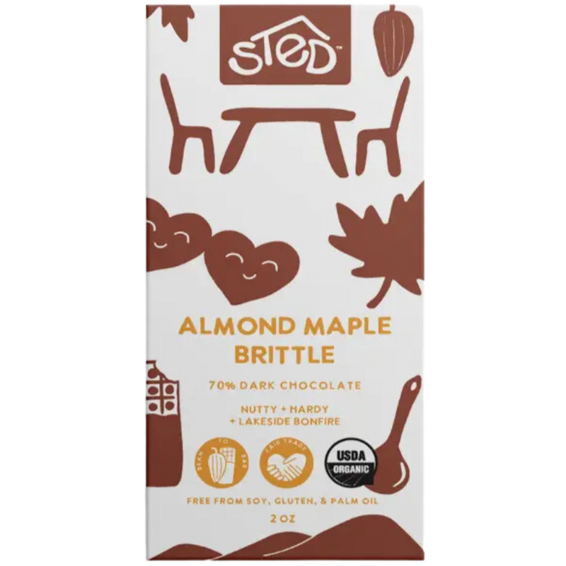 2oz Almond Maple Brittle Bar by Sted Foods