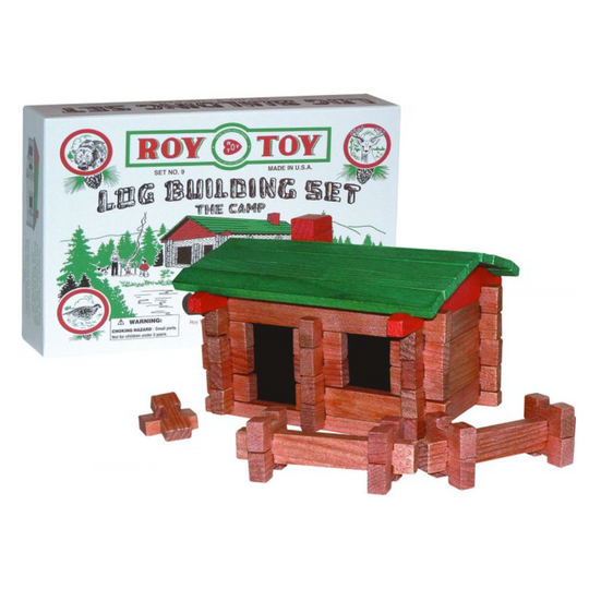 1930's Original Camp Log Building Set by Roy Toy
