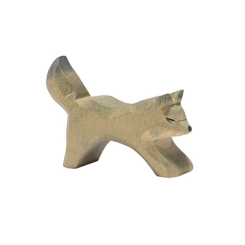 Wolf Small Running by Ostheimer Wooden Toys