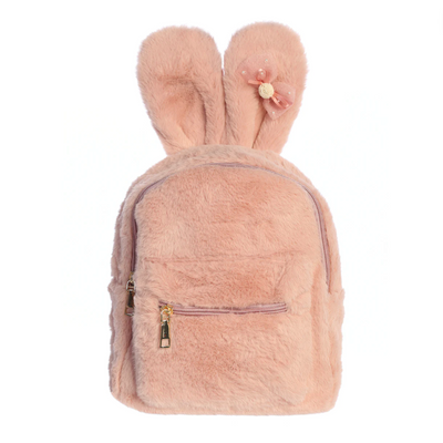 Soft Faux Fur Bunny Ear Backpack by Dear Ellie