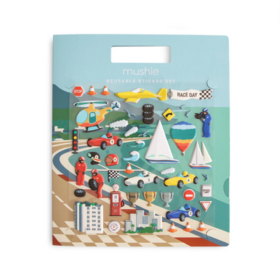 Reusable Sticker Set - Race Cars by Mushie & Co