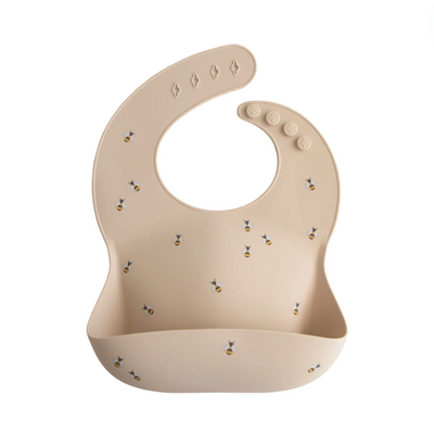 Silicone Baby Bib - Bees by Mushie & Co
