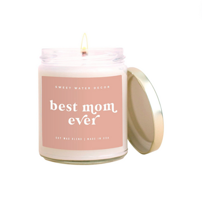 9oz Soy Candle - Best Mom Ever (Pink Label) by Sweet Water Decor
