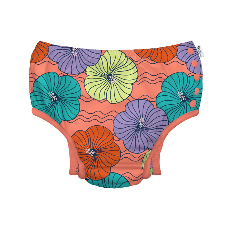 Eco Snap Swim Diaper with Gusset - Tea Collection Hibiscus by and Green Sprouts