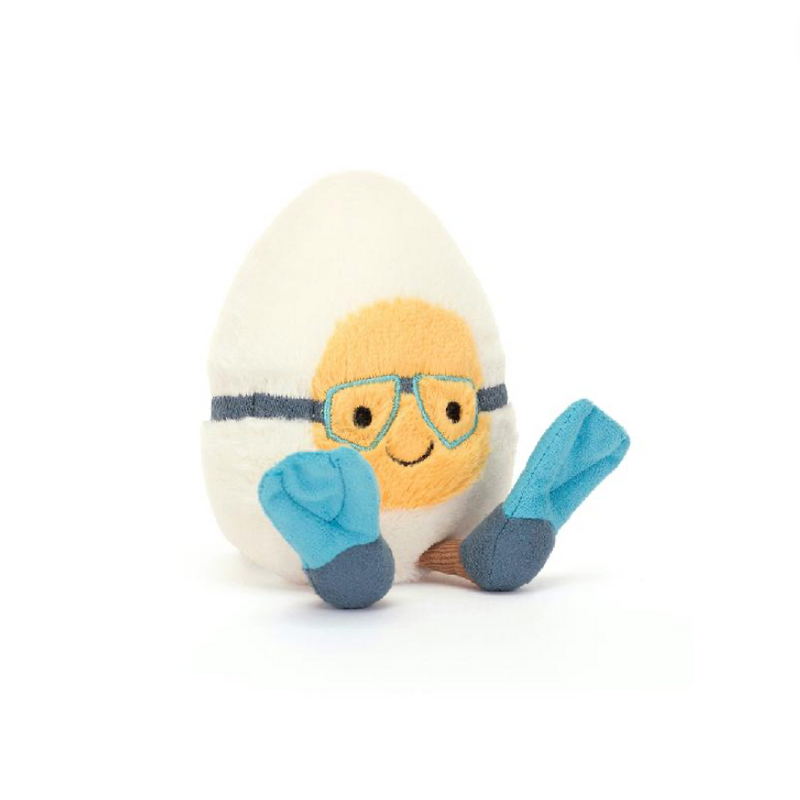Amuseable Boiled Egg Scuba - 6 Inch by Jellycat
