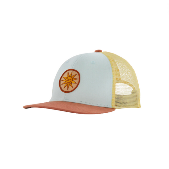 Kids' Trucker Hat - Early Riser Sun Patch: Wispy Green by Patagonia