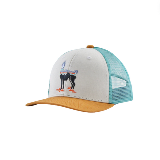 Kids' Trucker Hat - Fitz Roy Guanaco: White by Patagonia