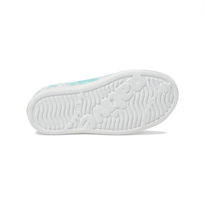 Jefferson Bloom Shoe - Shell White/ Shell White/ Ocean Waves by Native Shoes