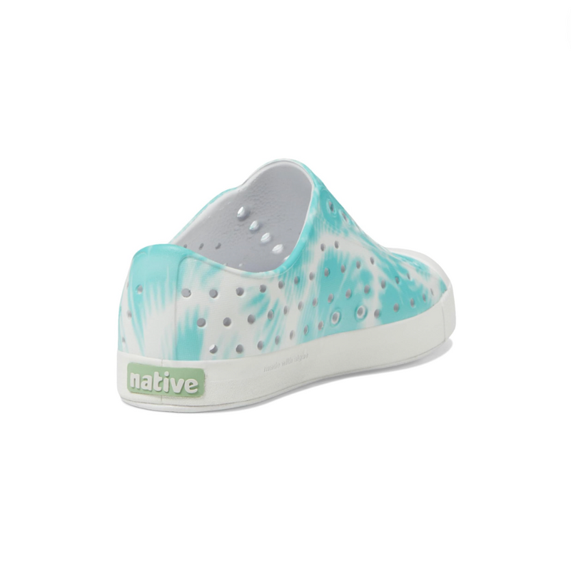 Jefferson Bloom Shoe - Shell White/ Shell White/ Ocean Waves by Native Shoes