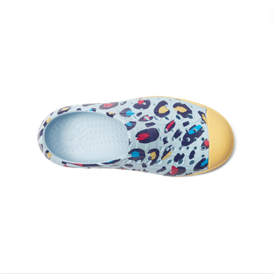 Jefferson Shoe - Air Blue/ Pineapple Yellow/ Animal Print by Native Shoes