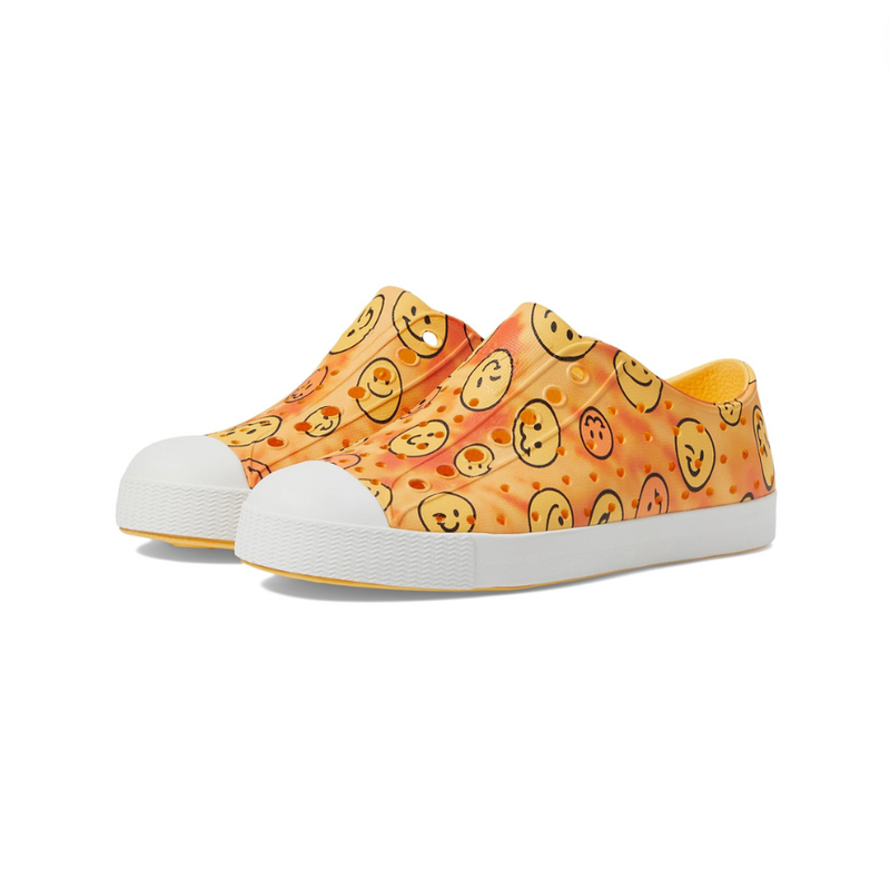 Jefferson Shoe - Pineapple Yellow/ Shell White/Happy Tie Dye by Native Shoes