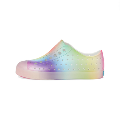 Jefferson Shoe - Shell White/ Translucent/ Rainbow Blur by Native Shoes