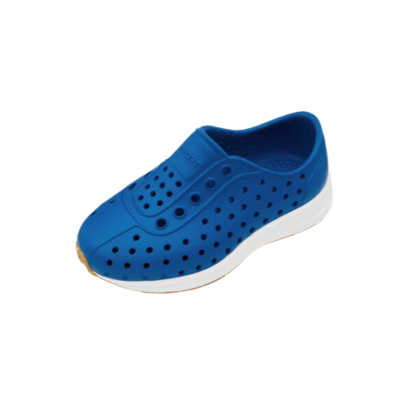 Robbie Shoe - Victoria Blue/ Shell White/ Mash Speckle Rubber by Native Shoes
