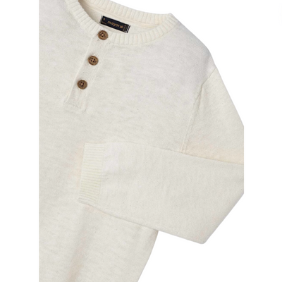 Linen Cotton Sweater - Milk by Mayoral