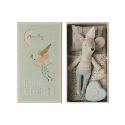 Tooth Fairy Mouse, Little Brother in Matchbox by Maileg