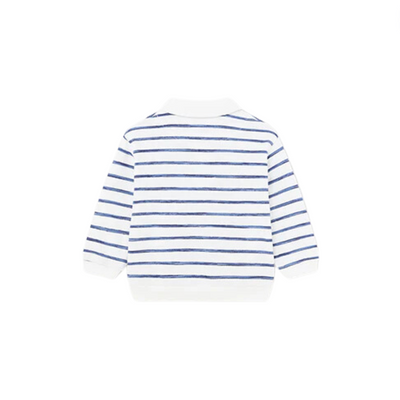 Polo Collar Striped Sweatshirt - Ink by Mayoral