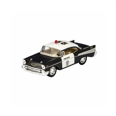 Diecast Police/Fire Bel Air Car (1 Unit Assorted) by Schylling