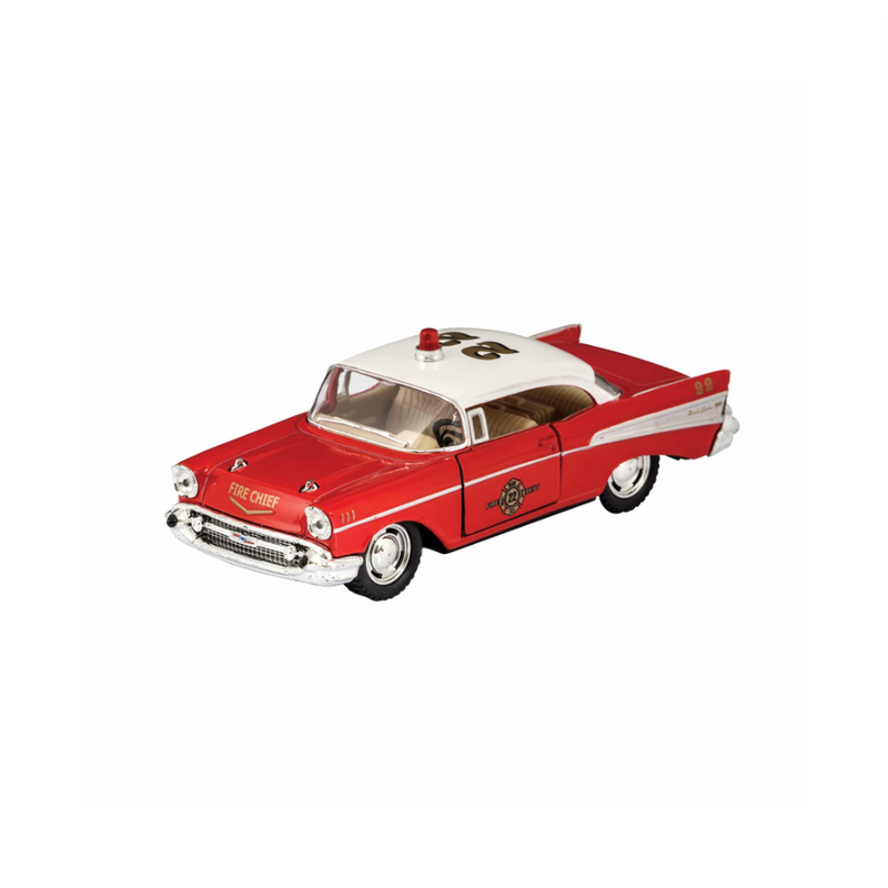 Diecast Police/Fire Bel Air Car (1 Unit Assorted) by Schylling