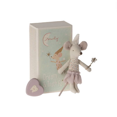 Tooth Fairy Mouse, Little Sister in Matchbox by Maileg