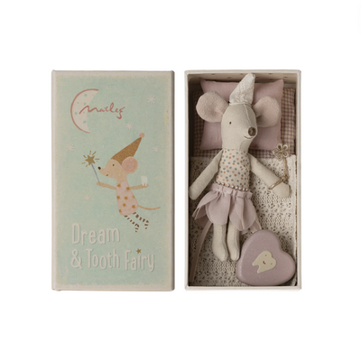 Tooth Fairy Mouse, Little Sister in Matchbox by Maileg