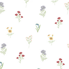 Pattern of small flowers on a white background