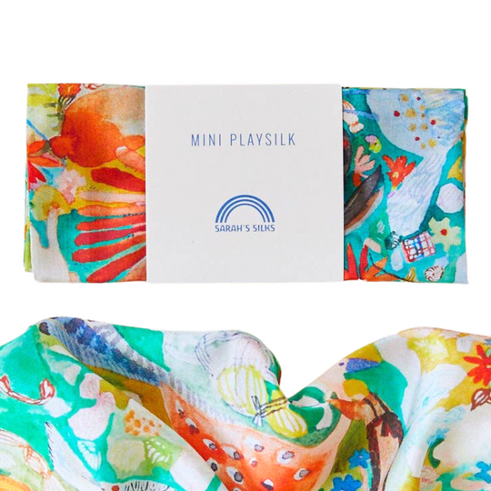 Seek & Find Playsilk -Mandala Swells by Sarah's Silks