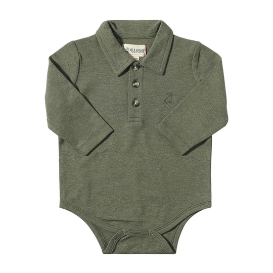 Seymour Polo Bodysuit - Sage by Me & Henry -FINAL SALE