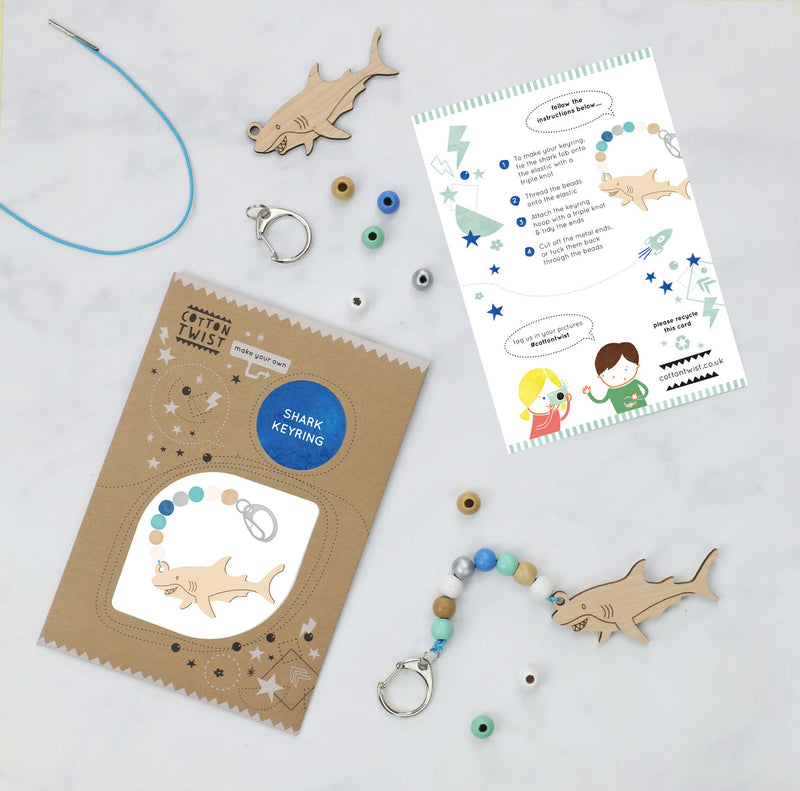 Make Your Own Shark Keyring Kit by Cotton Twist